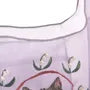 Parlor Suzurando Cat Chiffon Fabric Shopping Bag Purple