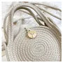 Round Woven Crossbody Bag