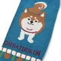 Shibajiri Kun Dog Print Socks Saxe Blue