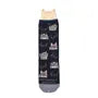 Nekomaruke Cat Print Socks Blue