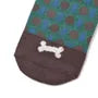 Shibajiri Kun Dog Print Socks Green