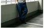 Washed Straight-Cut Jeans