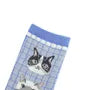 Parlor Land Cat Print Socks Blue