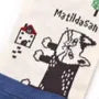 Matildasan Cat Print Socks Ivory
