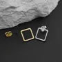 Hollow Square Stud Earring