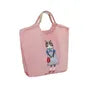 Parlor Suzurando Water Repellent Cat Embroidery Tote Bag M Size Pink