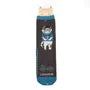 Cinnamon Cat Print Socks Brown