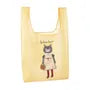 Parlor Suzurando Cat Chiffon Fabric Shopping Bag Yellow