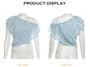Short-Sleeve Off Shoulder Plain Ruched Crop Top