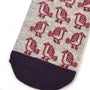 Matildasan Cat Print Socks Gray