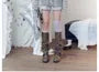 Oversized Striped Hooded Knit Cardigan