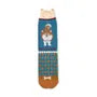 Shibajiri Kun Dog Print Socks Saxe Blue