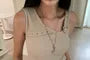Sleeveless V-Neck Plain Buckled Asymmetrical Top