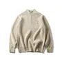 Quarter-Zip Mock-Neck Knit Sweater