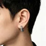 Textured Huggie Earring / Ear Cuff