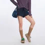 High Waist Drawstring Plain Sweatshorts