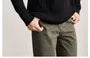 Long-Sleeve Cable Knit Plain Polo Shirt