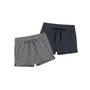 High Waist Drawstring Plain Sweatshorts