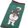 Shibajiri Kun Dog Print Socks Green