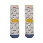 Nekomaruke Cat Print Socks Gray