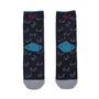 Nekomaruke Cat Print Socks Blue