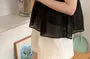 Scoop Neck Henley Crop Camisole Top