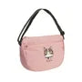 Parlor Suzurando Cat Water Repellent Embroidery Crossbody Bag Pink