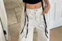 Short-Sleeve Square Neck Plain Ruched Crop T-Shirt