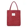 Parlor Suzurando Cat Jacquard Small Tote Bag Red