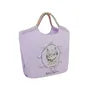 Parlor Suzurando Water Repellent Cat Embroidery Tote Bag M Size Purple