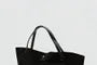 Snap Buttoned Canvas Plain Tote Bag