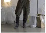 Two-Tone Slim-Fit Hooded Crop Jacket