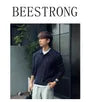 Long-Sleeve Cable Knit Plain Polo Shirt