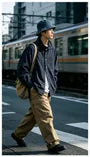 Oversized Stand-Collar Shirt Jacket