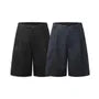Pleated Denim Shorts