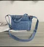 Denim Top Handle Crossbody Bag