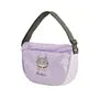 Parlor Suzurando Cat Water Repellent Embroidery Crossbody Bag Purple