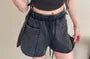 Short-Sleeve Henley Neck Washed Crop T-Shirt