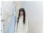 Oversized Baroque Zipper Hooded Knit Cardigan