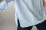 Short-Sleeve Round Neck Plain Slit T-Shirt