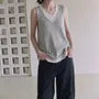 V-Neck Two Tone Layered Tank Top