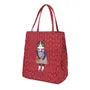 Parlor Suzurando Cat Jacquard Small Tote Bag Red