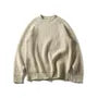 Plain Crew-Neck Knit Sweater