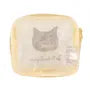 Parlor Suzurando Cat Mesh Makeup Pouch Yellow