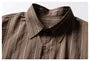 Button-Detail Striped Overfit Shirt