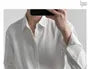 Long-Sleeve Button-Up Plain Shirt