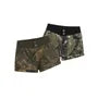 High Waist Camouflage Color-Block Shorts