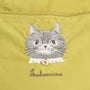 Parlor Suzurando Cat Water Repellent Embroidery Crossbody Bag Mustard