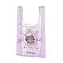 Parlor Suzurando Cat Chiffon Fabric Shopping Bag Purple