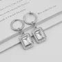 Rectangular CZ Dangle Earring / Ear Cuff